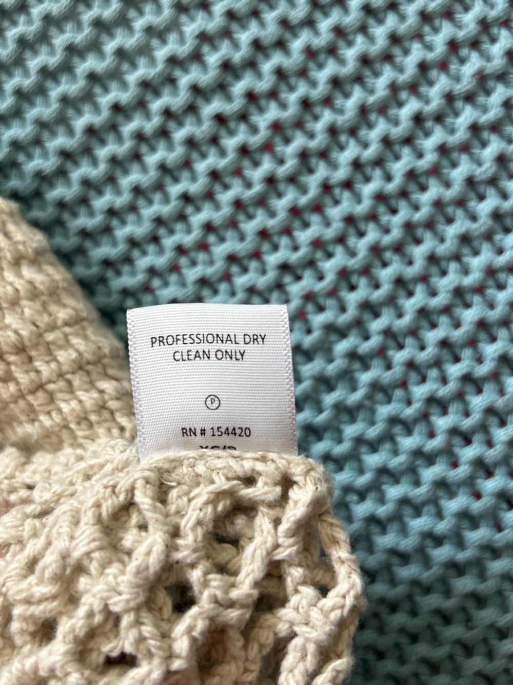 Clare V Bon Vivant Nettie Crochet Tank Top in Cream and Green - Picture 6 of 6